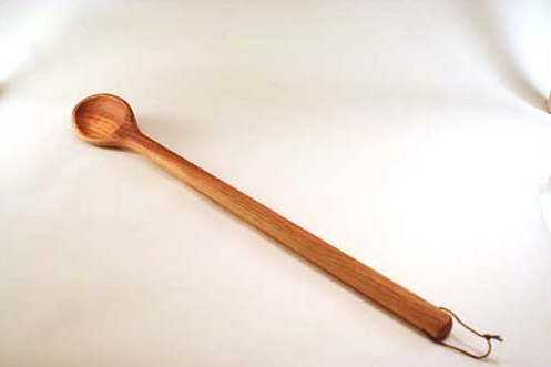 long 20 inch heavy duty wood spoon 